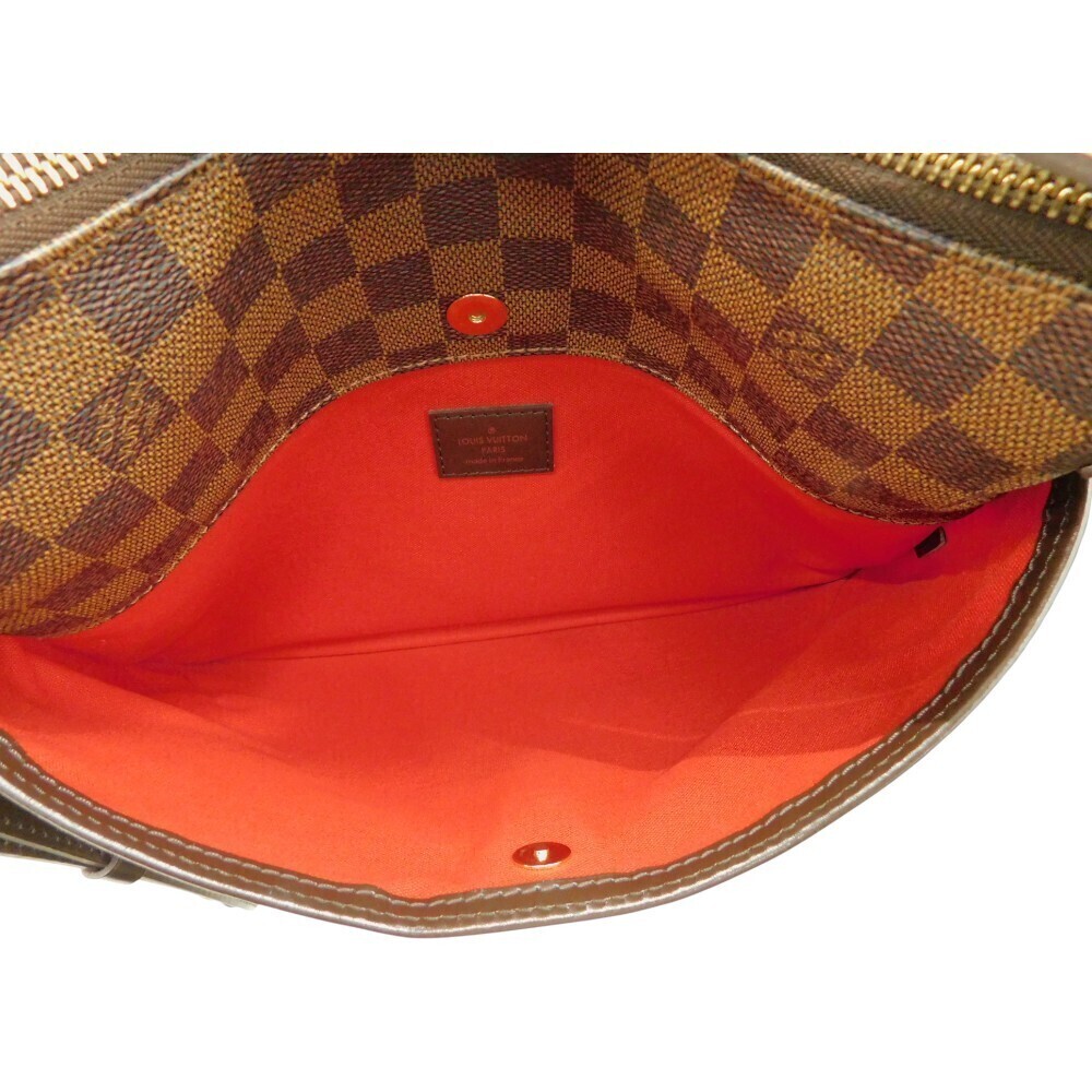 LOUIS VUITTON Bloomsbury Shoulder Bag Damier Ebene Brown Adjustable Strap